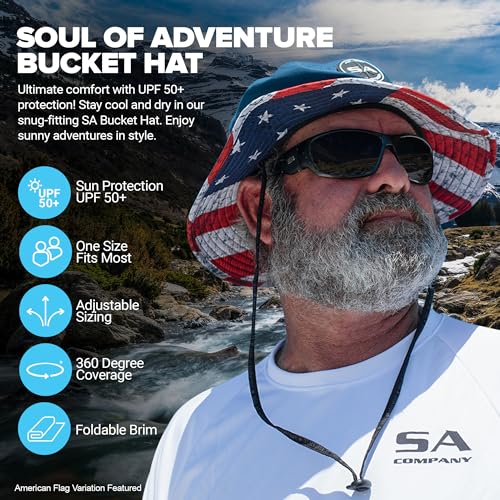 Image of Soul of Adventure Bucket Hat | UV 50+ for Adults | Sun Protection with Adjustable Fit, Moisture-Wicking Fabric