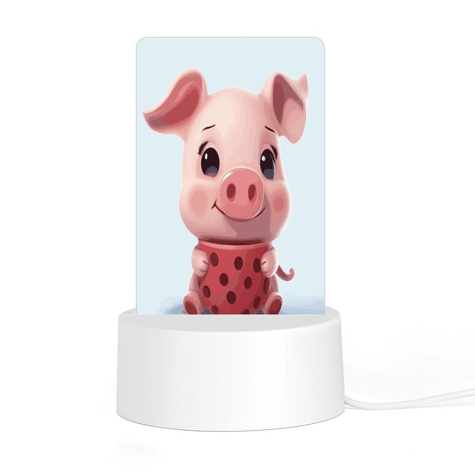 Adfgyerh Style Smiling (21) Night Light Acrylic Material Easy Installation, Home Decor Usb Interface Power Supply, Lamp For Restaurant Bar Cafe Room Decor