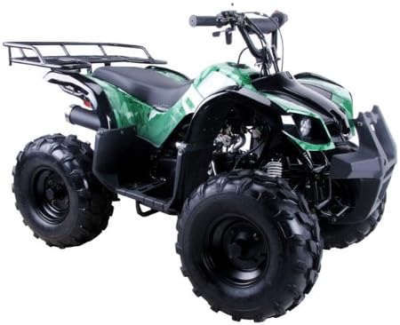 TAO TAO Brand Model TFORCE 110cc Four Wheeler with BIGGER 8" Tires and REVERSE - BLACK color