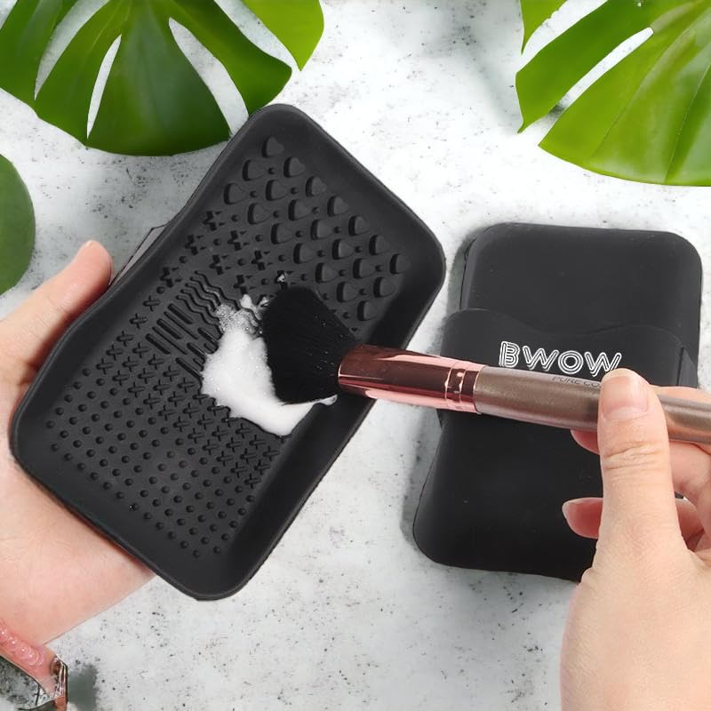 Makeup Brush Cleaning Mat Silicone Pad, Latex Free - Image 2