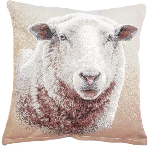 textile idea Kissenbezug 45x45 Gobelin, Deko Kissen mit Motiv,...