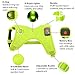 DOMIGLOW Light Up Harness for Dogs, No-Pull LED Dog Harness, USB Rechargeable Glowing Pet LED Vest for Night Walking Camping (Green, Small)