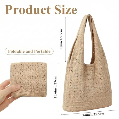 Bolso Tote de Playa de Crochet para Mujer miniatura 4