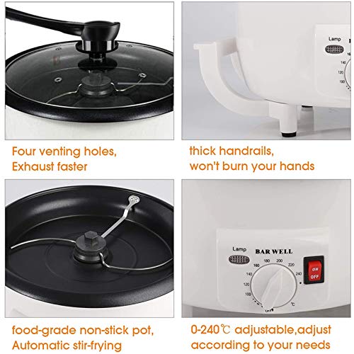 Home Coffee Bean Roaster Machine For Beginner Electric Nut Peanut Cashew Chestnuts Roasting Machine 750G Capacity #TOP3