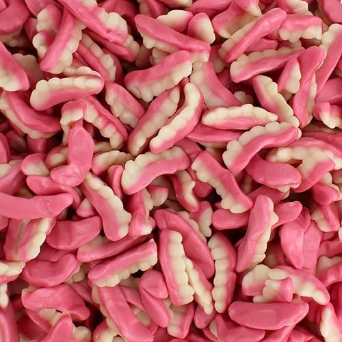 Fruity Edible Gummy Teeth - Fun Shaped Gummies - Halloween Candy Body Parts Gummy Teeth, by Queen City Candy Cave (3 Pound)
