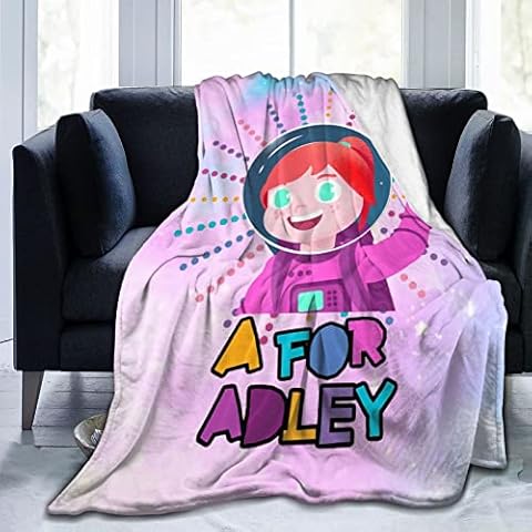 A For Adley Blanket Flannel Blankets Soft Cozy Lightweight Bed Decoration Blanket For Kids Boys Girls Men Women 60"X50" Cover