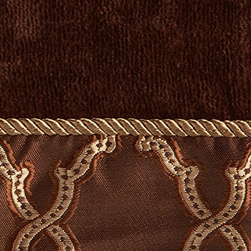 Austin Horn Classics Somerset Towel Set -1 Bath Towel, 1 Hand Towel & 1 Fingertip Cloth ,Quick Dry ,Durable & Machine Washable, Soft & Absorbent Towels ( Cotton, Brown, 3 Piece) #TOP3