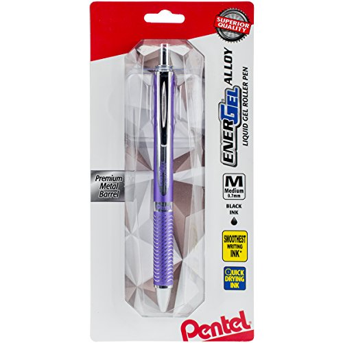 Stylo gel EnerGel Pentel BL407VBPA anti-bavure à séchage rapide pour gauchers et droitiers