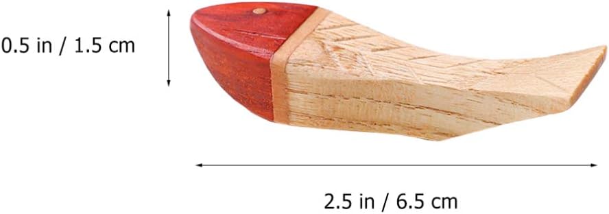 Fish Shaped Wooden Chopstick Rests 4pcs for Chopsticks