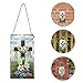 BESTOYARD Easter Decor Happy Easter Cross Wall Decor Hanging Plaque Decorative Sign Hanger Easter Greetings