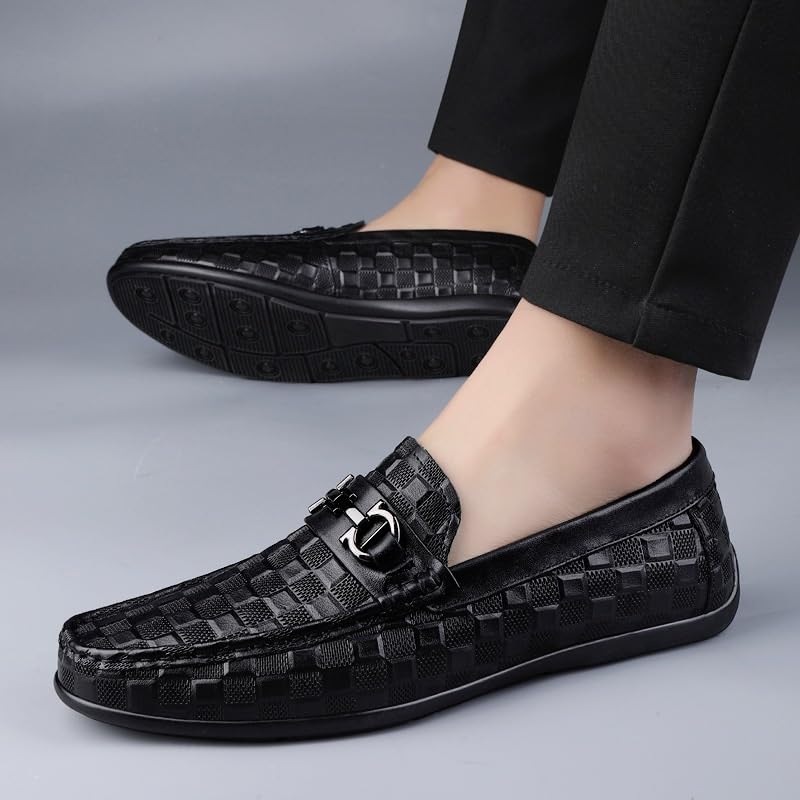 Men's Loafers Shoes Men Flexural Leather Fashion Dress Sneakers Business Classic Formal Oxfords Shoes2