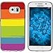 Produktbild PhoneNatic Case kompatibel mit Samsung Galaxy S7 Silikon-Hülle Pride Regenbogen M6