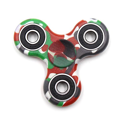 NEWBEA Hand Spinner Tri-Spinner Fidget Spinner Toy Stress Reducer, Army