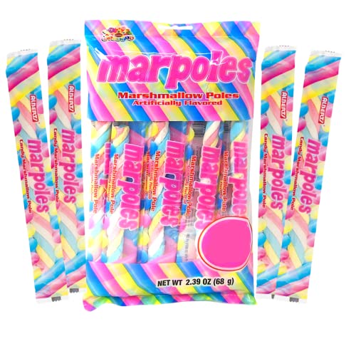 Marpoles Marshmallow Poles Candy Twist Pack Of 3 Individually Wrapped Unicorn Party Favors 27 Marshmallow Treats Total #TOP1