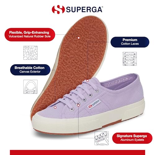 Image of Superga 2750 Cotu Classic Canvas Sneakers for Men & Women - Iconic Italian Men's and Women's Tennis Shoes with Breathable Upper, Non Slip Rubber Sole