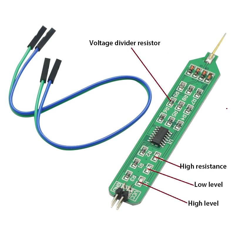 Logic Tester Pen Level Tester 5V 3.3V Digital Circuit Debugger Convenient and Quick Learning Board