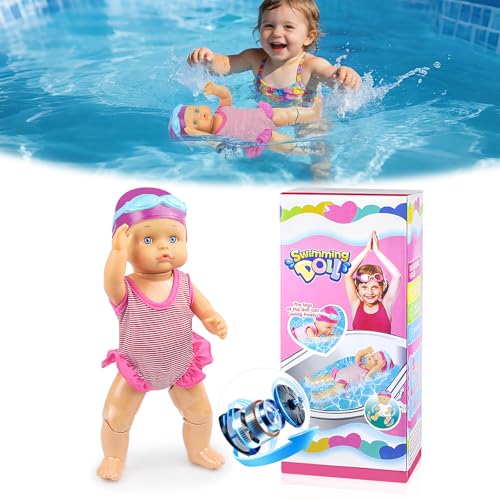 Waterproof Electric Swimming Baby Doll for Toddler Bath and Summer Pool