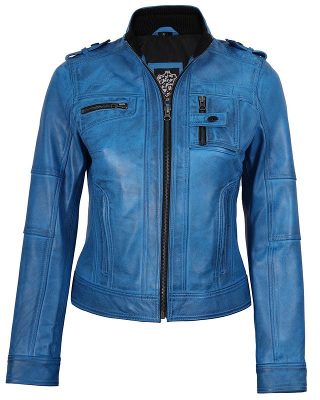 Decrum Leather Jacket Women - Casual Leather Jacket for Women3