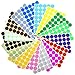 Labels Rund Punkt Aufkleber,16 Blatt Klebepunkte,20mm Runde Dot-Aufkleber Farbcodierungsetiketten,Klebbare farbige Punkte,Runde Punktaufkleber,Kreis-Punkt-Etiketten,16 Farben