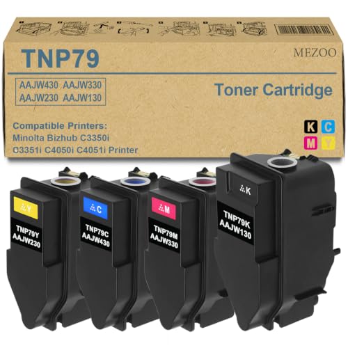 Image of MEZOO TNP-79 TNP79 Toner Cartridge High Yield TNP79K TNP79C TNP79M TNP79Y