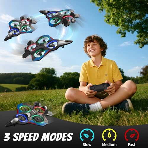 4DRC RC Planes Remote Control Airplanes for Kids, Foam Remote Control Planes for Kids Adults Beginners, Remote Control Helicopter Fighter Jet Drones for Kids Adults, 360° Flip Easy to Fly - Image 5