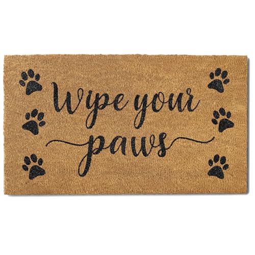 MAINEVENT Wipe Your Paws Doormat Outdoor 30x17 Inch,...