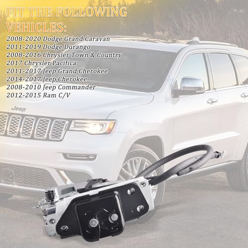 Image of Rear Power Liftgate Latch Actuator Motor Compatible with Dodge Grand Caravan Chrysler Town & Country Ram C /V Jeep Commander Replace Tailgate Lock Actuator 4589581AA