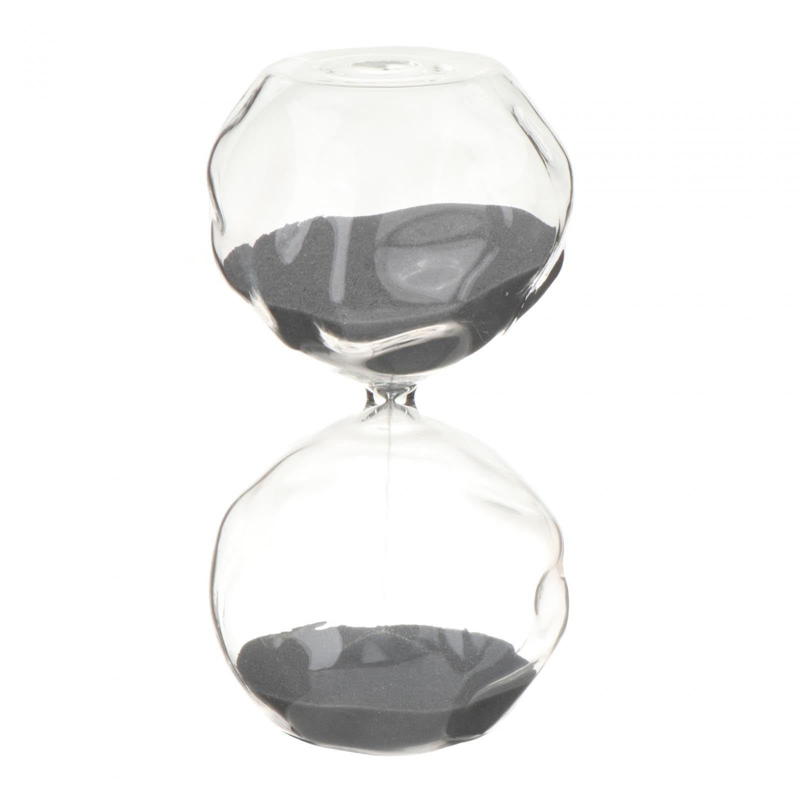 Reloj de Arena de Cristal con Cronómetro, Accesorio Decorativo Y Creativo, Ideal para La Oficina, Sala de Estar, Cocina Y Dormitorio, GRIS, tal como se describe
