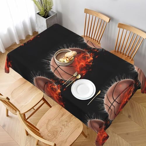 Nappe lavable motif basketball 3D protège-table résistant pour restaurant - 2