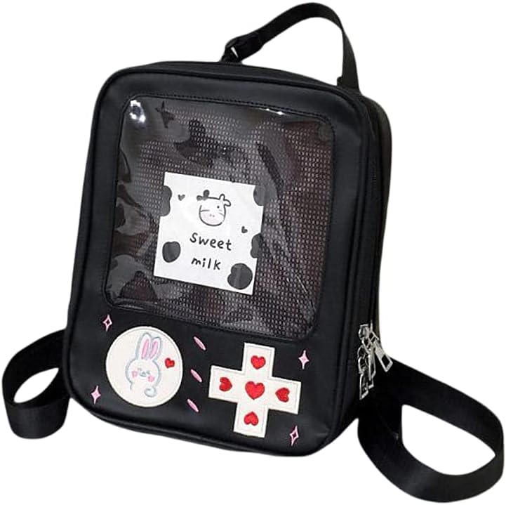 cute Ita Backpack Fashion Gameboy Style itabag 3 way bag Kawaii Backpack pin display backpack ita bag backpack cute backpack