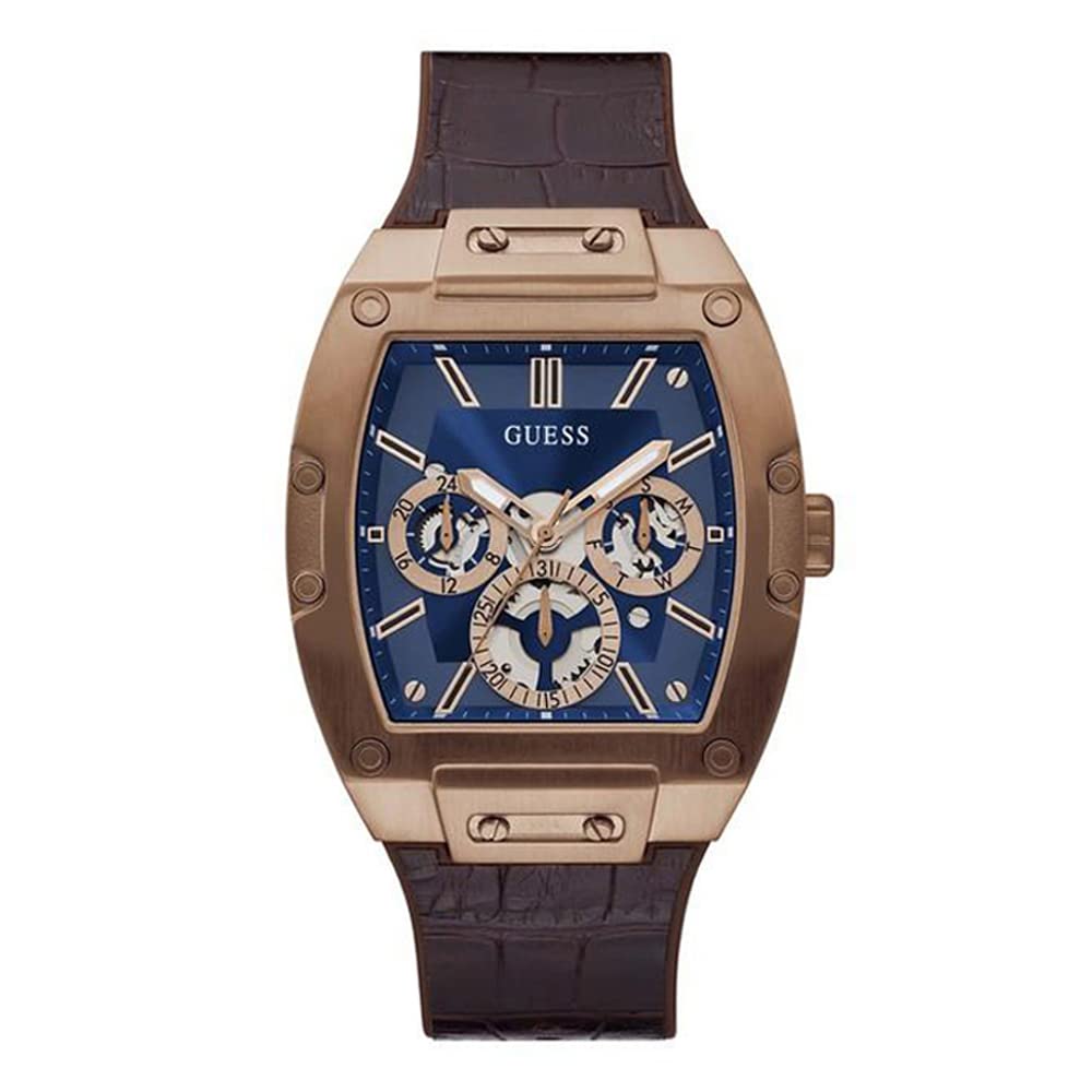 See full amazon price history chart for GUESS Chronograph Blue Dial Mens Watch-GW0202G2 Genuine Leather, Brown Strap GUESS Chronograph Blue Dial Mens Watch-GW0202G2 Genuine Leather, Brown Strap (B08KTBJP4G) Amazon Price History, Amazon Price Tracker
