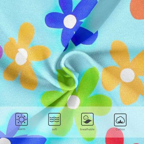 Cotton Girls Underwear Toddlers Colorful Flowers Light Blue Panties Little Girl Animal Kids Undies Briefs 2t3