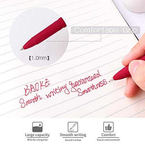 Bolígrafos BaoKe Gel Ink 1.0mm Pack x12 rojo miniatura 5
