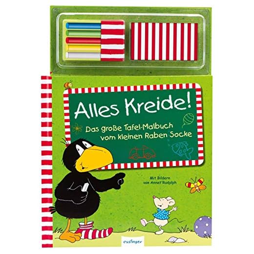 Alles Kreide!: Das große Tafelbuch vom kleinen Raben Socke (Der kleine Rabe Socke)