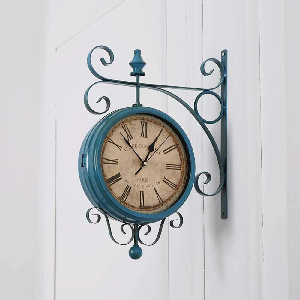 【Paddington Station】インテリア時計　アンティーク時計 Amazon.com: Classic Vintage Double Sided Wall Clock, Retro