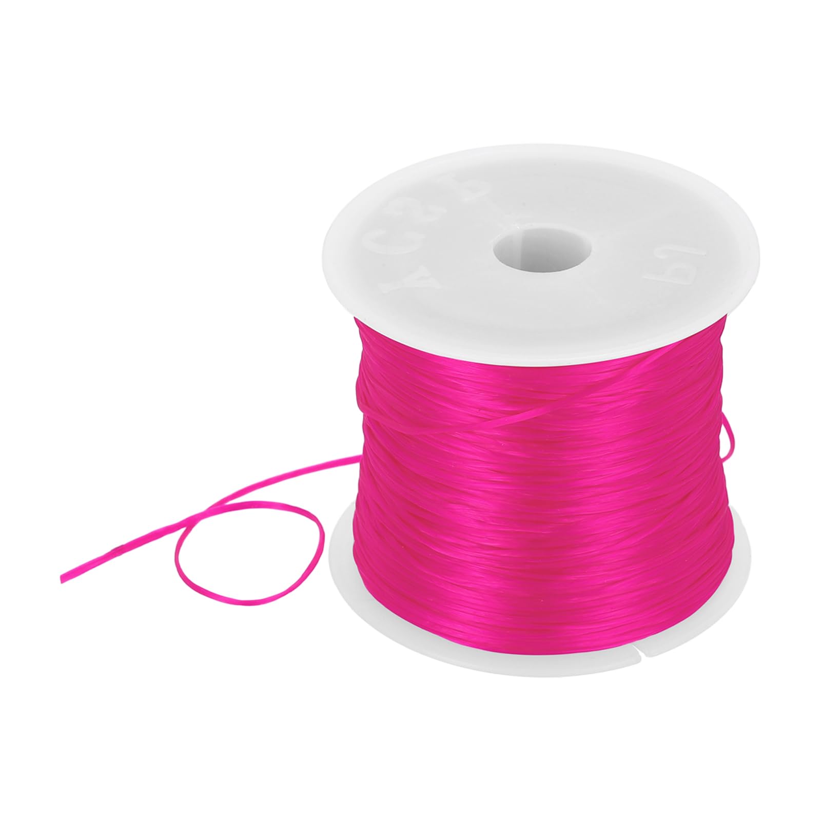 DMiotech Elastic String for Bracelets, 1mm Stretch Bead Cord for Jewelry Making, Necklaces and Bracelet Making Rose Red, 100m