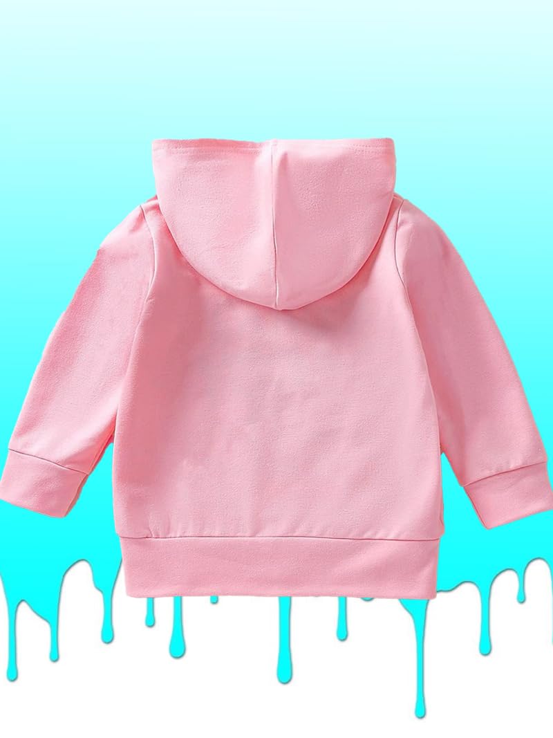 KiddieKisses Girls Cotton Fleece Hooded Neck Sweatshirt, Daddy's Girl Printed Sweatshirt, Pink, 2 to 3 Years 2