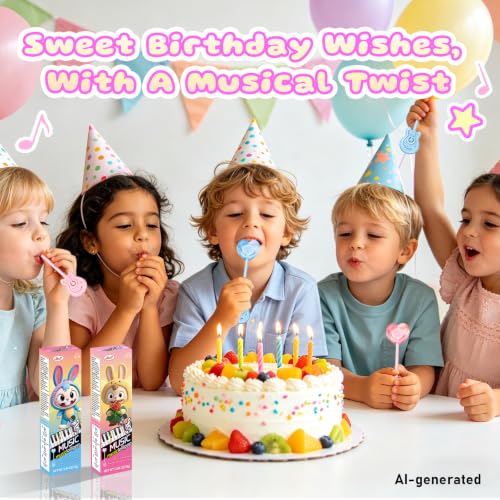 SWOOT Musical Lollipop 2 Pack, Heart Shape, Sugar Free, Birthday Song - image 2