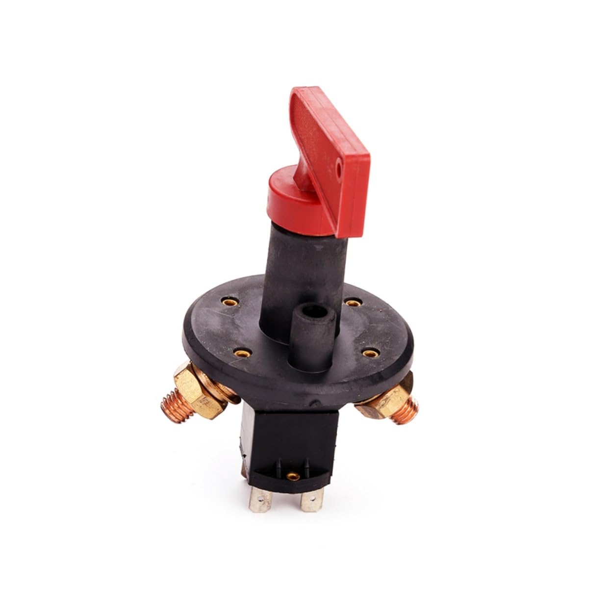 PartyKindom Car Battery Disconnect Switch 150a Marine Battery Blackout Isolator 12v/24v Solid Brass Components