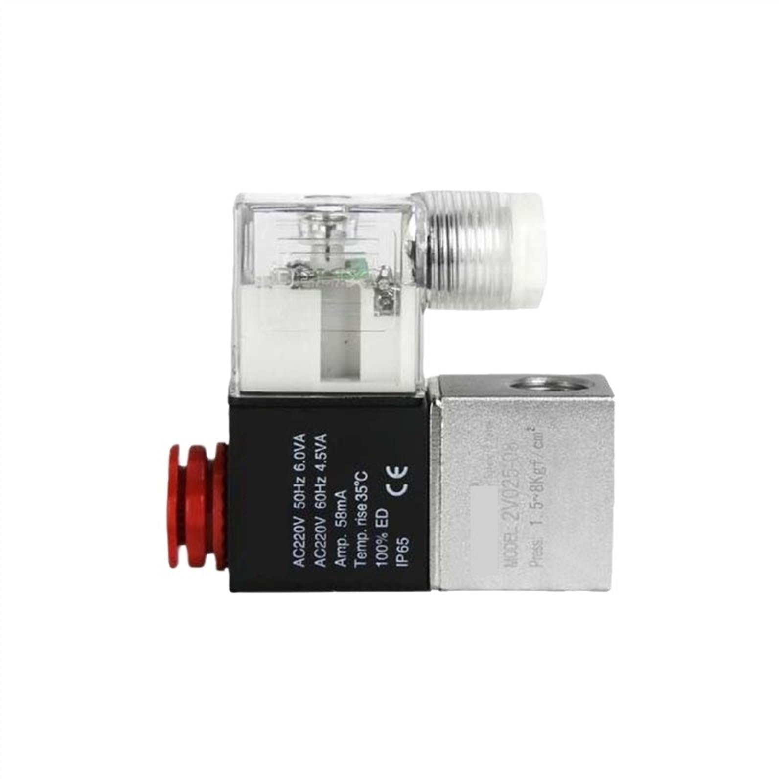 Électrovanne pneumatique 24V 2V025-08 normalement fermée pour air et eau