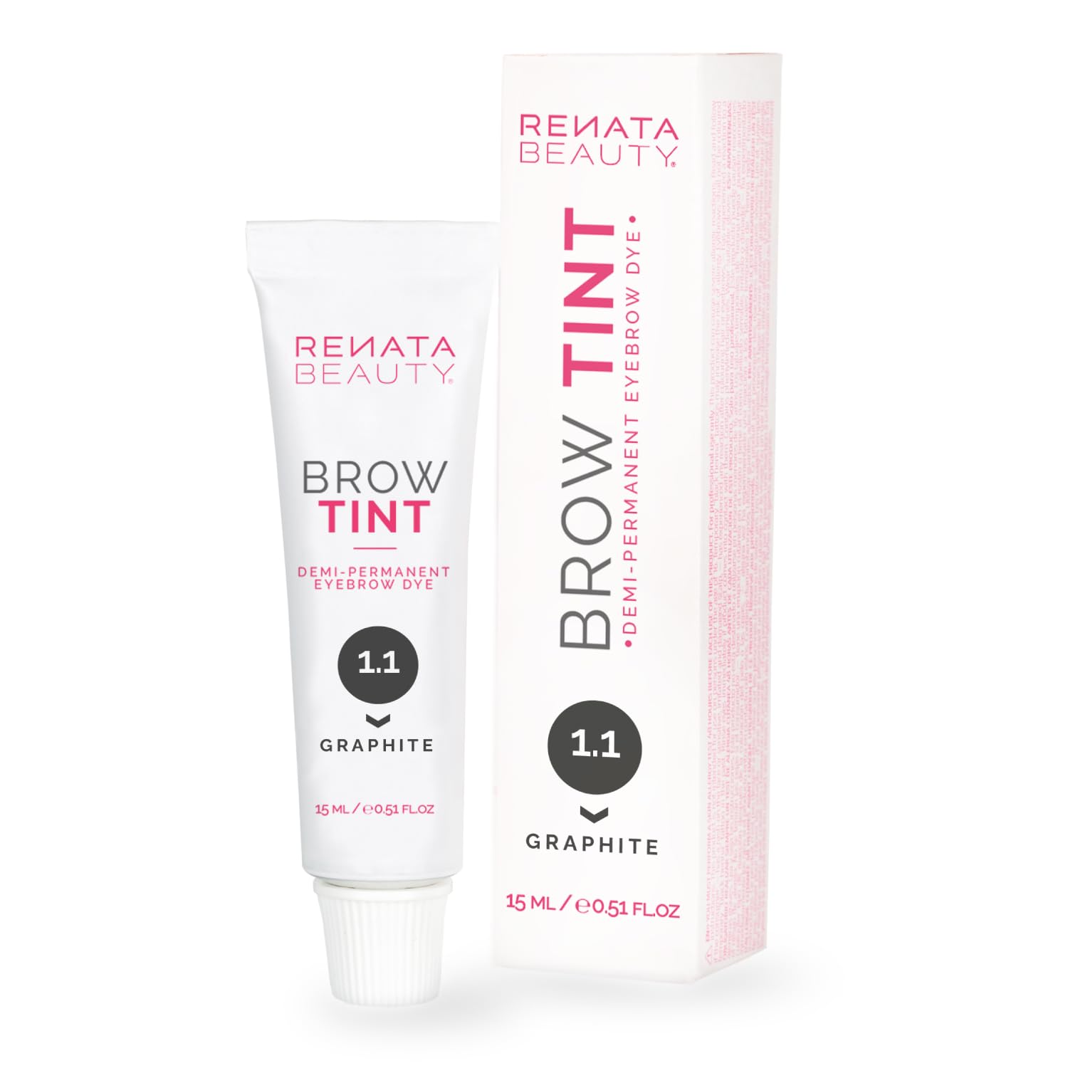 Renata Beauty Tinte para Cejas 15ml – Coloración Premium Cejas de Larga Duración con Resultados de 4 Semanas – Color Seguro y Suave [Color Marrón Claro] [Oxidante No Incluido]