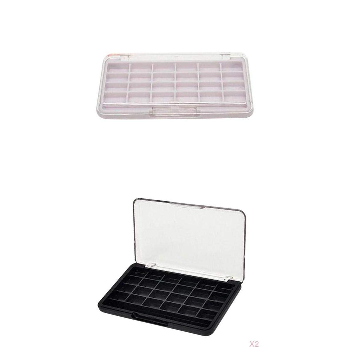 UJEAVETTE® 3Pcs 24 Grids Empty Makeup Lipstick Lip Balm Eye Shadow Blusher Palette Case-picture-46