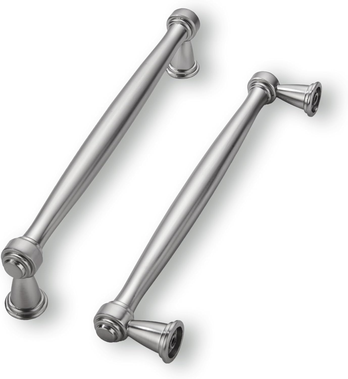 KHTUMEWARE-80212 Brushed Nickel Cabinet Pulls CTC 4 in (102 mm) 10-Pack