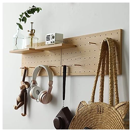 27+ Inspiring Sewing Room Decor Ideas for a Creative Space 5 XAOMLP Wooden Pegboard Modular Display Organization Storage Wall Hooks Shelf (Color:Oak)
