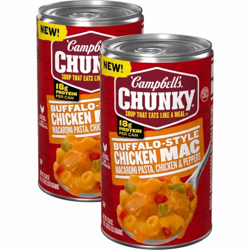 Campbell’s Chunky Buffalo-Style Chicken Mac Soup, 18.8 oz Can (Pack of 2)