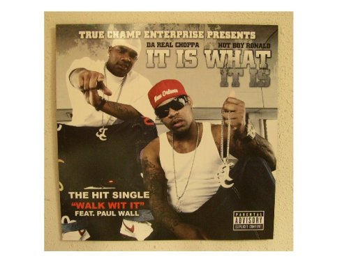 Amazon.com: It Is What It Is Poster Da Real Choppa Hot Boy Ronald 