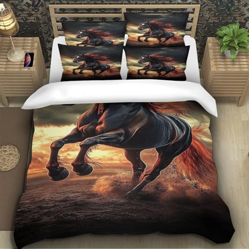 Parure de lit cheval impression 3D de qualité supérieure 200x200 - 5