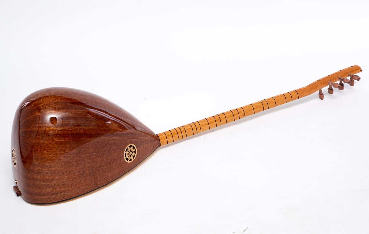 Long Neck Turkish Saz Mahogany wood with Pickup, handmade traditional instrument - Image 5