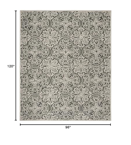 Tapete SAFAVIEH 8x10 Handmade de Lana Gris miniatura 2