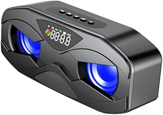 PartyKindom Caixa Subwoofer Subwoofer Doméstico Alto-Falantes Externos Alto-Falante Subwoofer Caixa De Som Suporte Tf-Card U-Disk Alto-Falante Baixo Preto Pequeno Galã M5 Alto-Falante